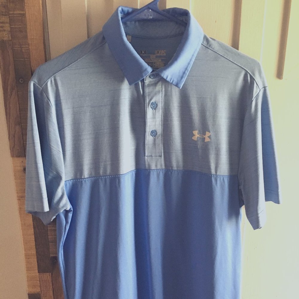 Under Armour Polo - Men's Small - Blue two-tone